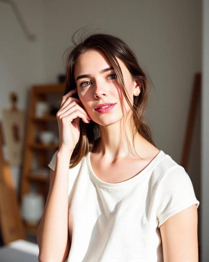 Portrait of Elin Andersson, creative director based in Hackney